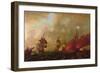 Lord Howe and the Comte d'Estaing Off Rhode Island, 9th August 1778-Robert Wilkins-Framed Giclee Print