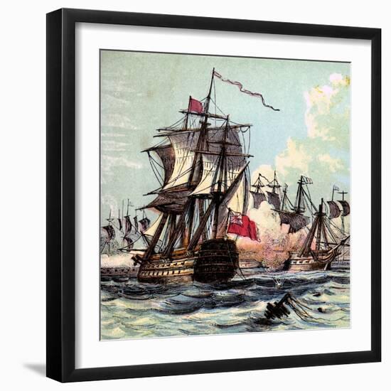 Lord Howe's Victory, 1794-null-Framed Giclee Print