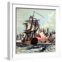 Lord Howe's Victory, 1794-null-Framed Giclee Print