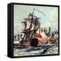 Lord Howe's Victory, 1794-null-Framed Stretched Canvas