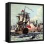 Lord Howe's Victory, 1794-null-Framed Stretched Canvas