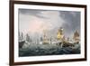 Lord Howe's Victory, 1st June 1794, Engraved by Thomas Sutherland-Thomas Whitcombe-Framed Giclee Print