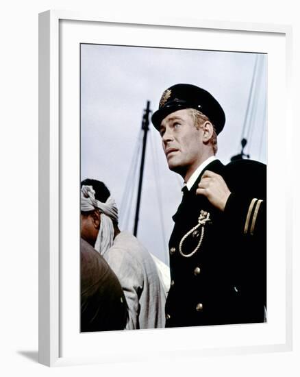 Lord Jim by Richard Brooks with Peter O'Toole, 1965 (photo)-null-Framed Photo