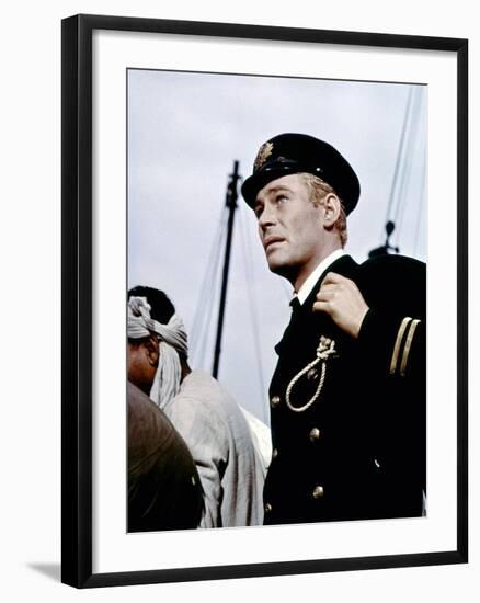 Lord Jim by Richard Brooks with Peter O'Toole, 1965 (photo)-null-Framed Photo