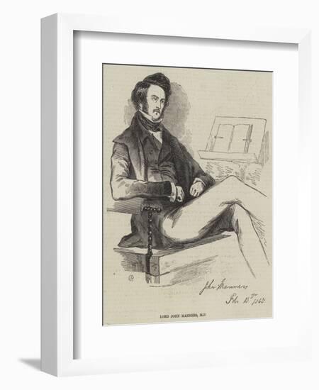 Lord John Manners-null-Framed Giclee Print