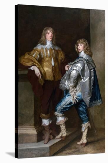 Lord John Stuart and His Brother, Lord Bernard Stuart (C.1623-45) C.1638-Sir Anthony Van Dyck-Stretched Canvas