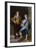 Lord John Stuart and His Brother, Lord Bernard Stuart (C.1623-45) C.1638-Sir Anthony Van Dyck-Framed Giclee Print