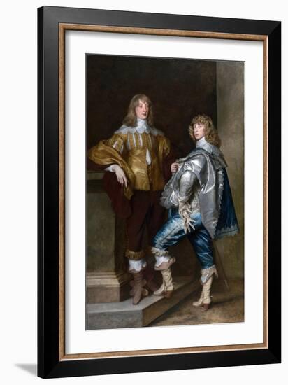 Lord John Stuart and His Brother, Lord Bernard Stuart (C.1623-45) C.1638-Sir Anthony Van Dyck-Framed Giclee Print
