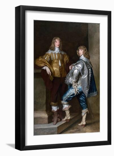 Lord John Stuart and His Brother, Lord Bernard Stuart (C.1623-45) C.1638-Sir Anthony Van Dyck-Framed Giclee Print