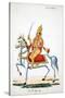 Lord Kalki on His Horse Devadatta with Sword in Hand-null-Stretched Canvas