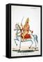 Lord Kalki on His Horse Devadatta with Sword in Hand-null-Framed Stretched Canvas