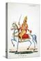 Lord Kalki on His Horse Devadatta with Sword in Hand-null-Stretched Canvas