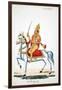 Lord Kalki on His Horse Devadatta with Sword in Hand-null-Framed Giclee Print