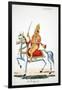 Lord Kalki on His Horse Devadatta with Sword in Hand-null-Framed Giclee Print