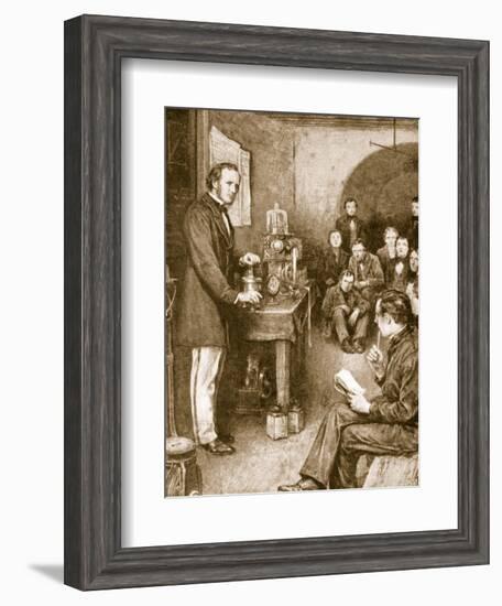 Lord Kelvin Began His Scientific Researches in Glasgow in Wine-Cellar, Converted into a Laboratory-null-Framed Giclee Print