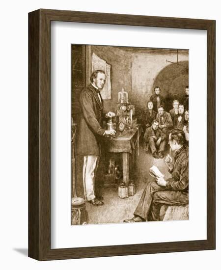 Lord Kelvin Began His Scientific Researches in Glasgow in Wine-Cellar, Converted into a Laboratory-null-Framed Giclee Print