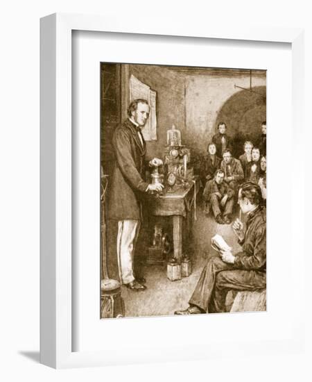 Lord Kelvin Began His Scientific Researches in Glasgow in Wine-Cellar, Converted into a Laboratory-null-Framed Giclee Print