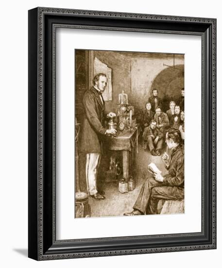 Lord Kelvin Began His Scientific Researches in Glasgow in Wine-Cellar, Converted into a Laboratory-null-Framed Giclee Print