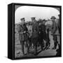 Lord Kichener Reviews the Situation at Gallipolli with Anzac Officers, World War I, 1915-1916-null-Framed Stretched Canvas