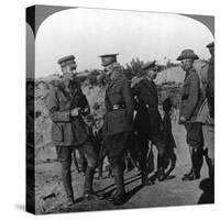 Lord Kichener Reviews the Situation at Gallipolli with Anzac Officers, World War I, 1915-1916-null-Stretched Canvas