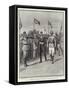 Lord Kitchener at Khartoum, Schoolboys Saluting the Ex-Sirdar-Frank Dadd-Framed Stretched Canvas