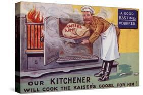 Lord Kitchener Cooking the Kaiser's Army Goose-null-Stretched Canvas