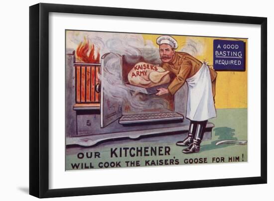 Lord Kitchener Cooking the Kaiser's Army Goose-null-Framed Giclee Print