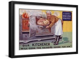 Lord Kitchener Cooking the Kaiser's Army Goose-null-Framed Giclee Print