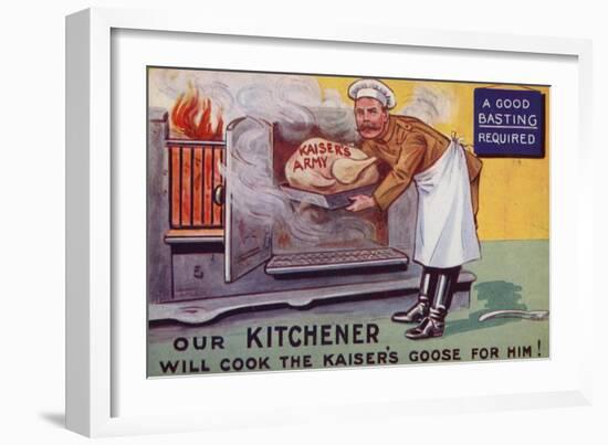 Lord Kitchener Cooking the Kaiser's Army Goose-null-Framed Giclee Print