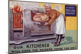Lord Kitchener Cooking the Kaiser's Army Goose-null-Mounted Giclee Print