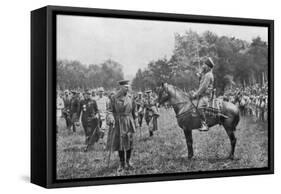 Lord Kitchener Inspecting Algerian Troops, France, World War I, 16 August 1915-null-Framed Stretched Canvas