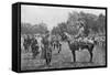 Lord Kitchener Inspecting Algerian Troops, France, World War I, 16 August 1915-null-Framed Stretched Canvas