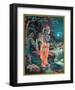 Lord Krishna The Enchanter - God of Love Playing his Flute-null-Framed Giclee Print