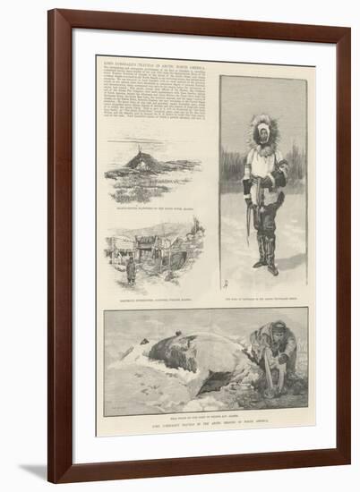 Lord Lonsdale's Travels in Arctic North America-Amedee Forestier-Framed Giclee Print