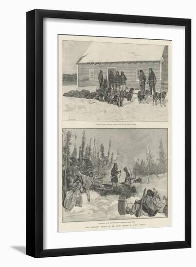 Lord Lonsdale's Travels in the Arctic Regions of North America-Amedee Forestier-Framed Giclee Print