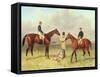 "Lord Lyon", Winner of the Derby, St. Leger and 2,000 Guineas; "Elland", Winner of Ascot Gold…-Harry Hall-Framed Stretched Canvas