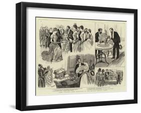 Lord Lytton's First Reception at the British Embassy, Paris-null-Framed Giclee Print