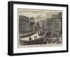 Lord Mayo's Funeral, a Sketch Near the Bank of Ireland-null-Framed Giclee Print