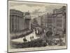 Lord Mayo's Funeral, a Sketch Near the Bank of Ireland-null-Mounted Giclee Print