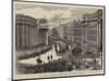 Lord Mayo's Funeral, a Sketch Near the Bank of Ireland-null-Mounted Giclee Print