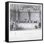 Lord Mayor's Banquet, Guildhall, London, C1856-J Shury-Framed Stretched Canvas