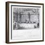 Lord Mayor's Banquet, Guildhall, London, C1856-J Shury-Framed Giclee Print