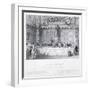 Lord Mayor's Banquet, Guildhall, London, C1856-J Shury-Framed Giclee Print