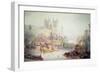 Lord Mayor's Barge at Westminster, 1830-David Roberts-Framed Giclee Print