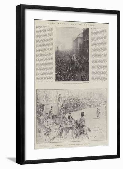 Lord Mayor's Day in London-Henry Charles Seppings Wright-Framed Giclee Print