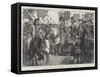 Lord Mayor's Day, Procession of the Old Lord Mayors of London-Thomas Walter Wilson-Framed Stretched Canvas