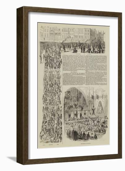 Lord Mayor's Day-Sir John Gilbert-Framed Giclee Print