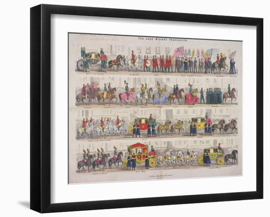 Lord Mayor's Procession, C1840-null-Framed Giclee Print