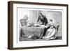 Lord Melbourne (1779-184) Instructing a Young Queen Victoria 1819-190), 1837-null-Framed Giclee Print