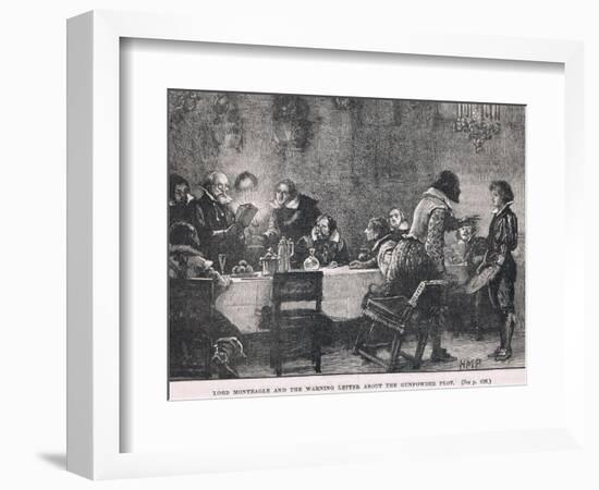 Lord Monteagle and the Warning Letter Bout the Gunpowder Plot 1605-Henry Marriott Paget-Framed Giclee Print